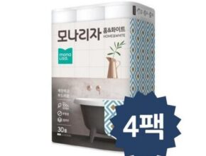 알뜰 쇼핑족 주목!! 모나리자 홈화이트 화장지 4팩 120롤 베스트상품