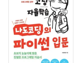 홈쇼핑 MD가 추천하는 파이썬책 리뷰 추천