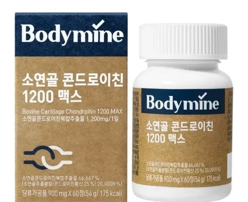 최고의 선택 바디마인 소연골 콘드로이친 1200 맥스 12개월분 적극추천