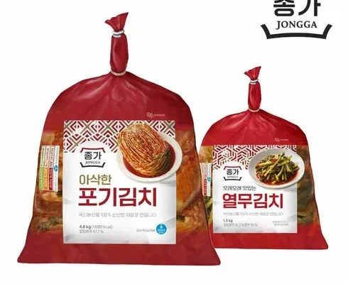 필수템 종가 종가집 아삭한포기김치 4.8kg2 총 9.6kg 후기