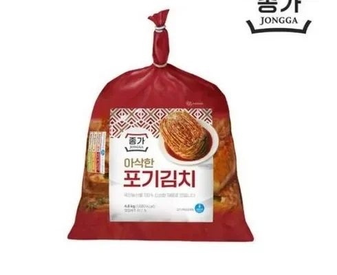 부담 없는 종가 종가집 아삭한포기김치 4.8kg2 총 9.6kg Top8추천