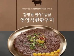 경제적인 강병원 한우1등급 한판구이180g13판 후기